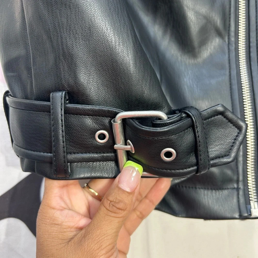 Anthropologie Black Leather Jacket - Picture 4 of 5